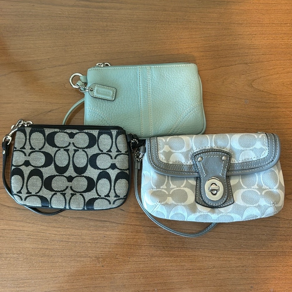 Coach wristlets
